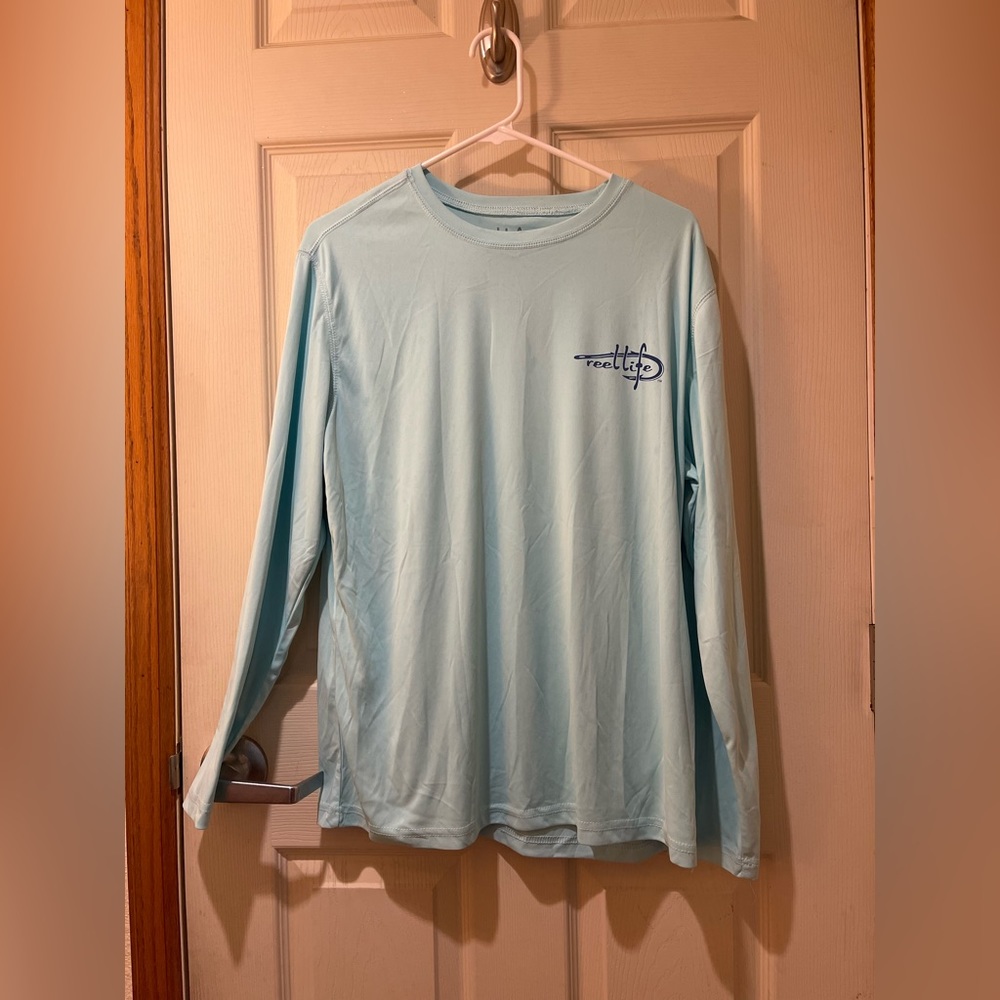 Reel Life Defender UPF 50+ UVprotection Sleeve Shirt Men's Size Medium
